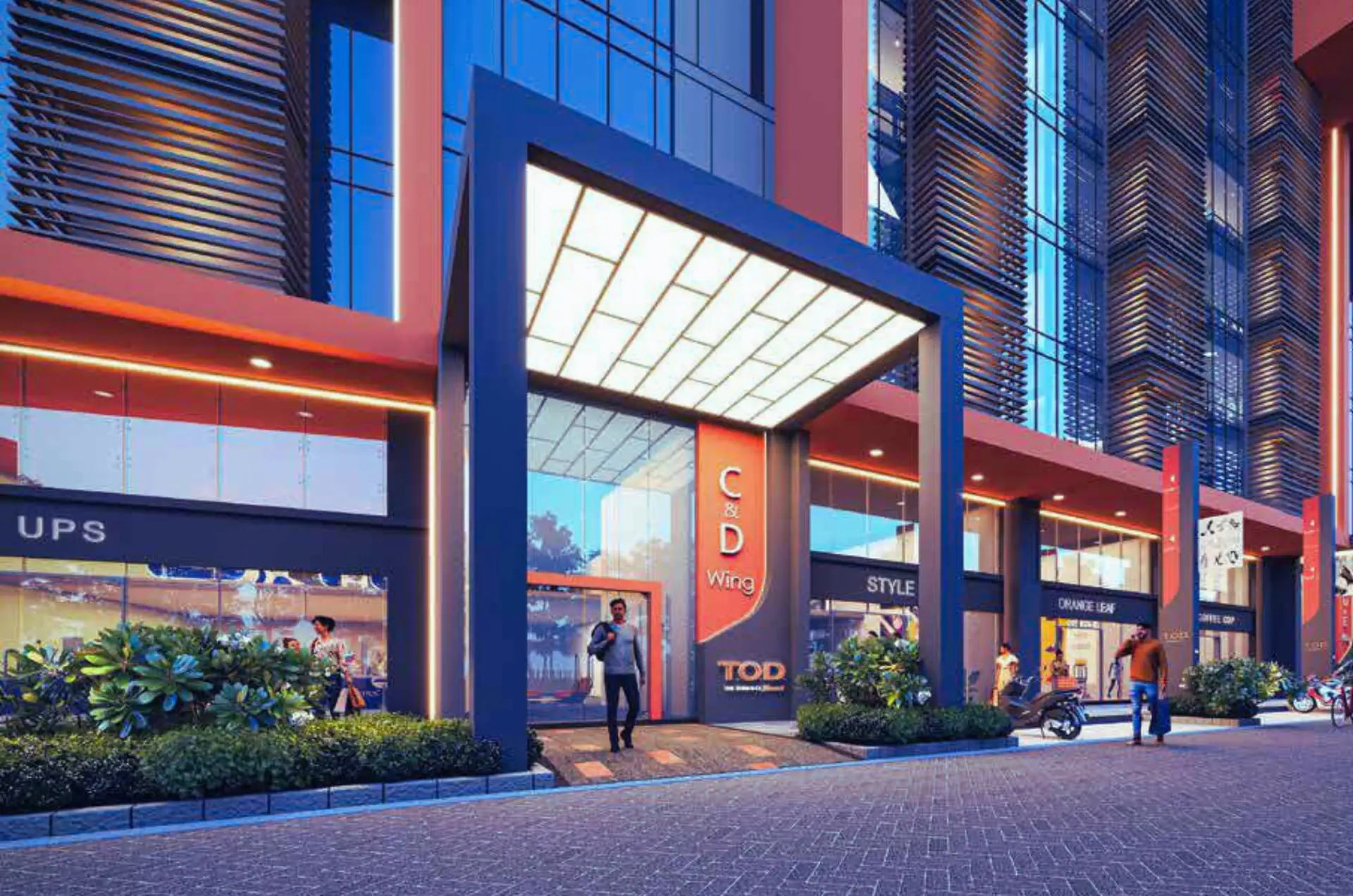 Retail and corporate entry at Tower of Dreams Hinjawadi Pune